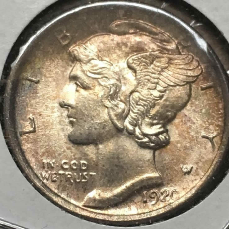 1920-Mercury-Dime-For-Grading